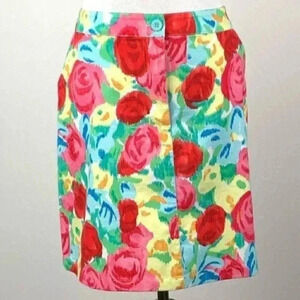Talbots petites woman’s pencil skirt sz 16 floral